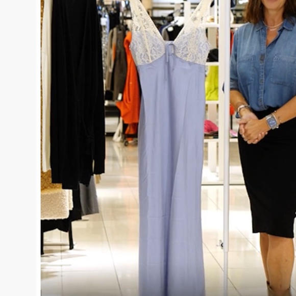 FP Free People Intimatley Country Side Lace Nightgown Lavender Purple Lilac XS - Picture 7 of 8